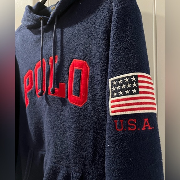 Men’s POLO Ralph Lauren Fleece Hoodie Small - Picture 2 of 6